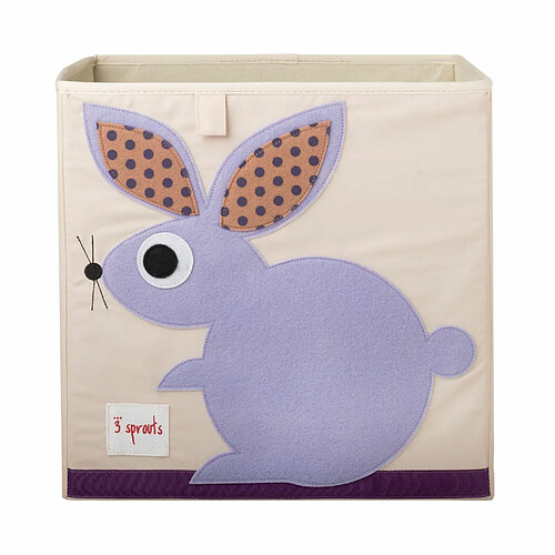 Cube de rangement Lapin 33 x 33 cm - 3 Sprouts