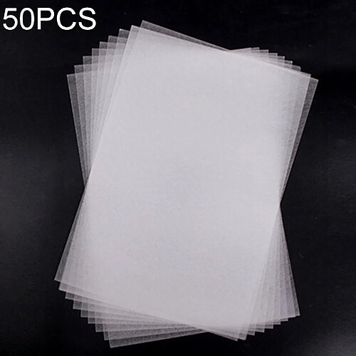 Wewoo Film transparent thermorétractable de 50 PCS transparent