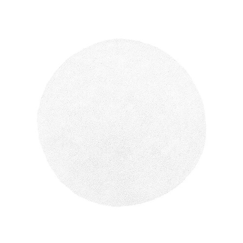 Beliani Tapis rond blanc DEMRE