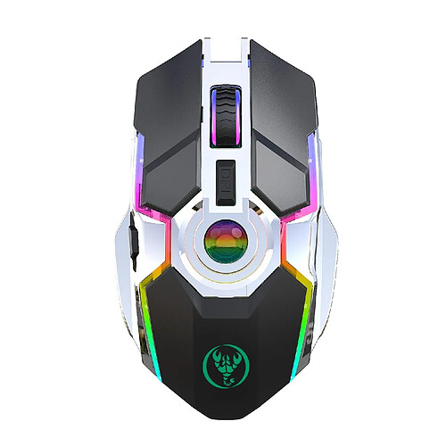 Yonis Souris Sans Fil RGB 2400DPI Rechargeable