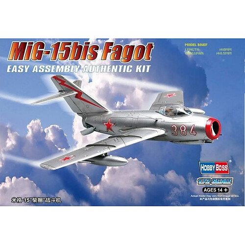 MiG-15bis Fagot - 1:72e - Hobby Boss