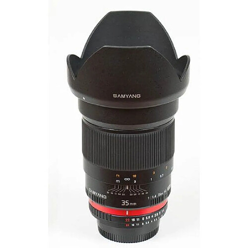 Samyang SAM35OLYMPUS Objectif 35 mm F1,4 pour Olympus 4/3 Noir