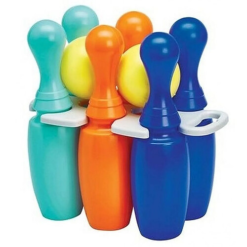 Totalcadeau Jeu de 6 Quilles 2 boules Kit de Bowling pour Enfants