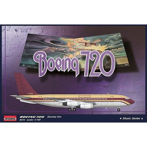 Boeing 720 Startship One"Music series" - 1:144e - Roden