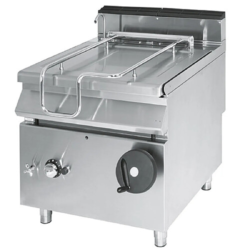 VIRTUS GROUP Sauteuse Basculante Gaz, Capacité 80 Litres, avec Cuve en Inox - Virtus