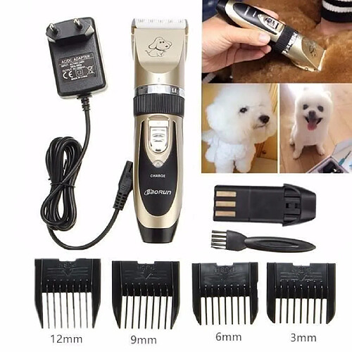 MOONMINI®Pro Kit Chien Chat Tondeuse Cheveux Électrique Rasoir Animal Toilettage Trimmer D0272B