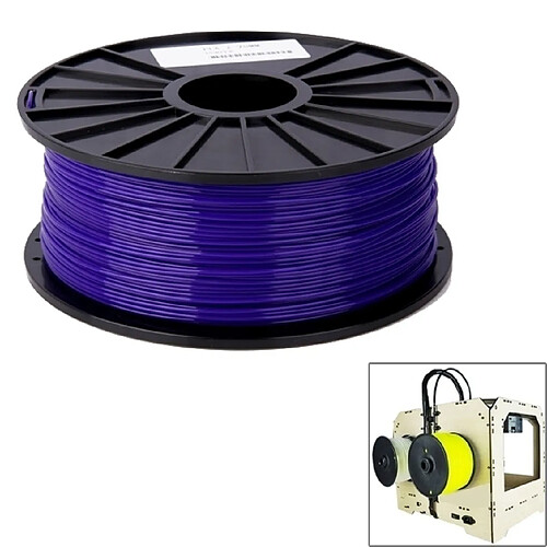 Wewoo Filaments d'imprimante 3D de série de couleur d'ABS 3,0 millimètres, environ 135m pourpre