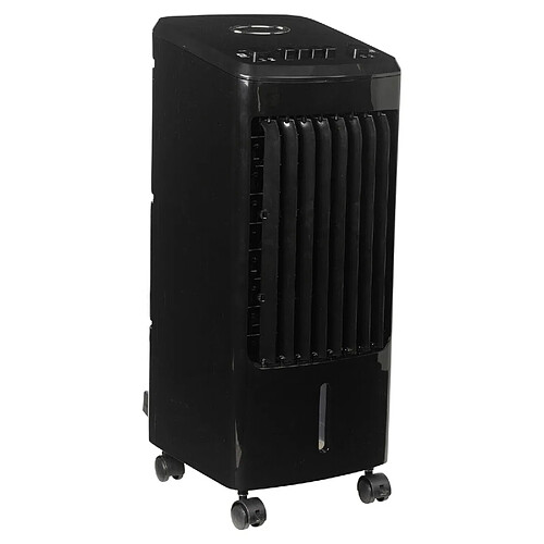 (Noir) Refroidisseur d'Air Portable Climatiseur à Ventilateur AC Unité de Ventilation sur Roues avec 2 Packs de Glace