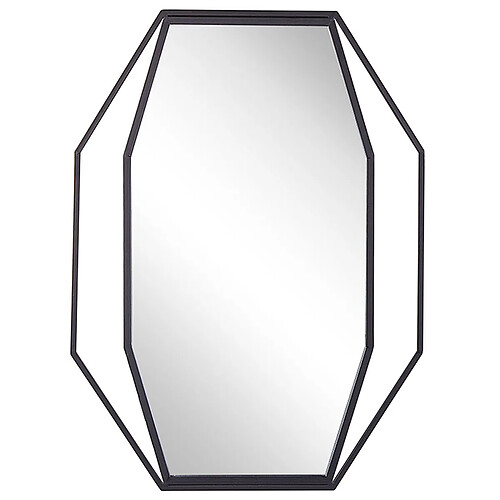 Beliani Miroir NIRE 80 cm Gris graphite