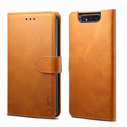 Wewoo Housse Coque Pour Galaxy A80 / A90 GUSSIM Business Style Étui en cuir à rabat horizontal avec support et fentes cartes et portefeuille kaki