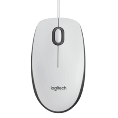 Logitech M100 White Souris filaire