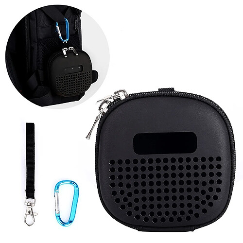 Wewoo Sac portable antichoc EVA pour le haut-parleur Bluetooth BOSE Soundlink Microavec corde et boucle en métal noir