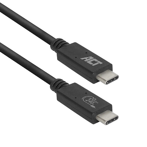 Act Editions ACT AC7431 câble USB 1 m USB4 Gen 2x2 USB C Noir