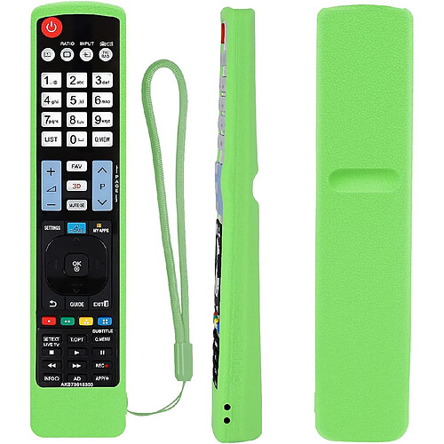 SANAG Housse Coque En Silicone Pour Lg Tv Telecommande Compatible Avec Agf76692608 Akb73615303 Akb73756567 Antiderapant Antichoc Lavable etui De Protection Pour Lg Telecommande(Vert Lumineux)