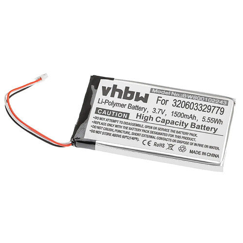 Vhbw Batterie LI-POLY 1500mAh pour HARMAN Kardon GPS-500 remplace 320603329779