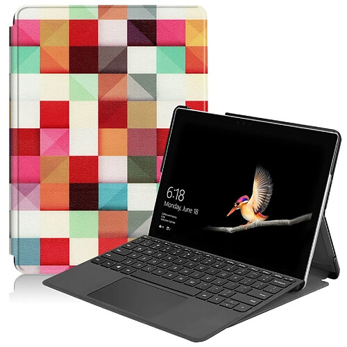 Wewoo Housse Coque Étui en cuir PU avec motif Big Eyes et couleur peinte horizontale pour Microsoft Surface Go 10 pouces, support fente pour stylo