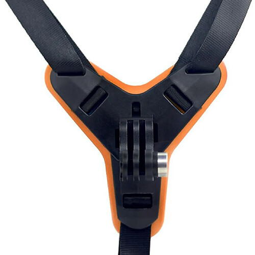 Support De Fixation De Menton De Casque En Plastique Pour Caméra Sport GoPro Hero 8/7/6/5 Orange