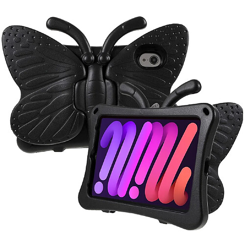 Coque en TPU motif papillon, eva avec béquille noir pour votre iPad mini (2021)