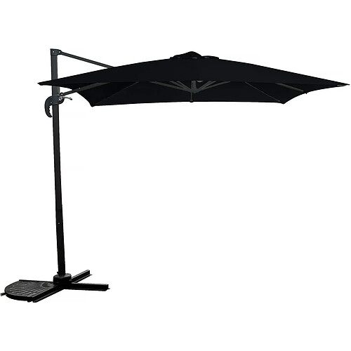 Habitat Et Jardin Parasol jardin déporté - 2.5 x 2.5 m - Noir