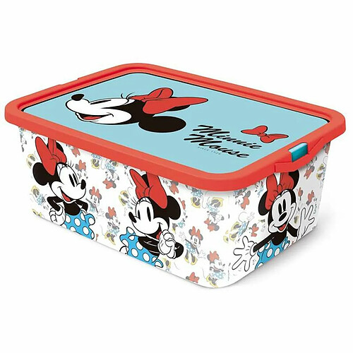 Boîte de rangement Minnie Mouse Vintage 13 L polypropylène