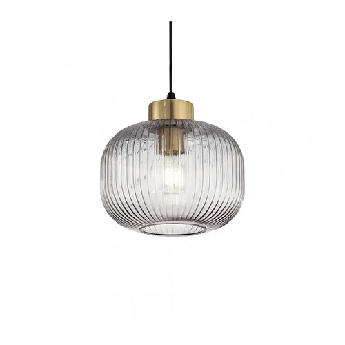 Ideal Lux Suspension design Mint-2 Verre Fumé 1 ampoule 24,5cm