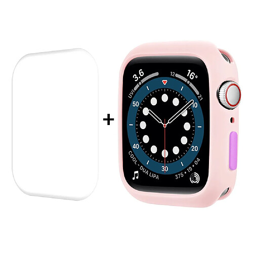 Coque en TPU ENKAY rose pour votre Apple Watch Series 7 41mm