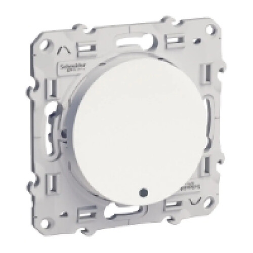 Schneider Electric bouton poussoir lumineux no 10 a - blanc - fixation par vis - schneider odace