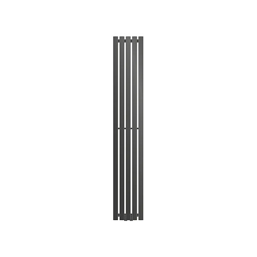 ECD Germany Radiateur Stella Non Électrique - 260 x 1600 mm - Anthracite - Connexion Central - sans Kit de Raccordement - Design Panneau Plat - avec Kit Montage Mural - Sèche-Serviettes Salle de Bain