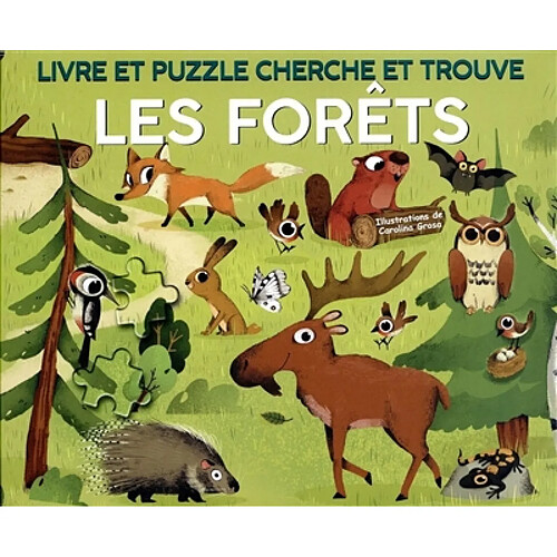 Les Forets : Livre et puzzle cherche et trouve