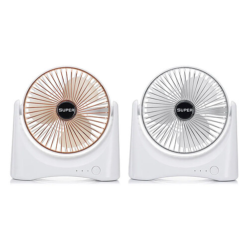 Mini Ventilateur de Bureau USB Rechargeable 3 Vitesses Portable Portable Voyage Bureau à Domicile