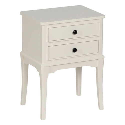 BigBuy Home Table de Nuit Blanc Bois de pin Bois MDF 43 X 33 X 60 CM