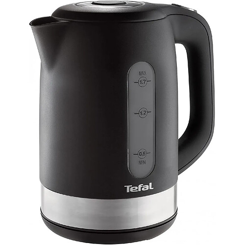 Tefal bouilloire électrique de 1,7L sans fil avec base 360° 2200W argent noir