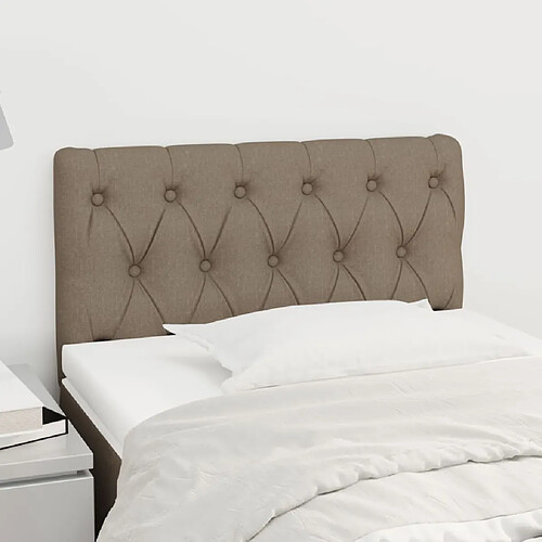 vidaXL Tête de lit Taupe 80x7x78/88 cm Tissu