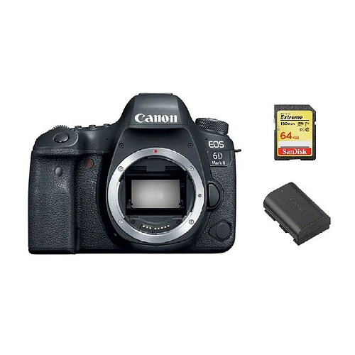 CANON EOS 6D II Body + 64GB SD card + LP-E6N Battery