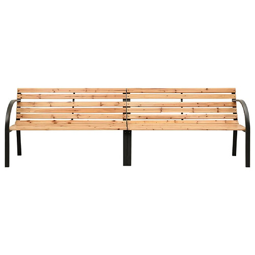 Maison Chic Banc double de jardin| Banc palette d'extérieur 241 cm Bois de pin chinois -GKD15954