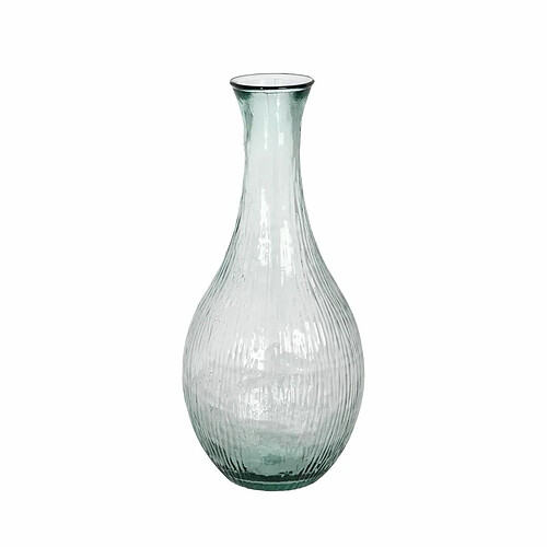 BigBuy Home Vase WE CARE Beige verre recyclé 34 x 34 x 75 cm