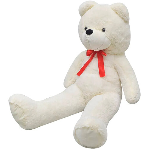 vidaXL Ours en peluche Blanc 242 cm