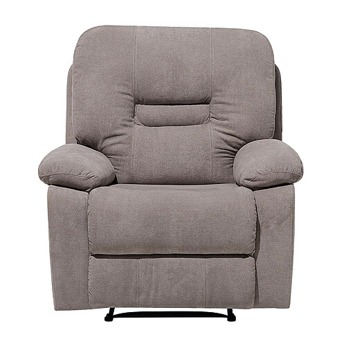 Beliani Fauteuil BERGEN Tissu Taupe