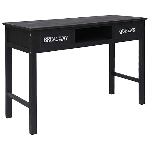 vidaXL Table console Noir 110x45x76 cm Bois