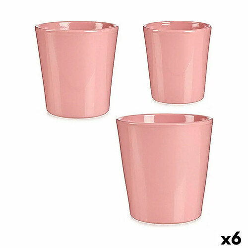 Ibergarden Set de pots Rose Argile (6 Unités)