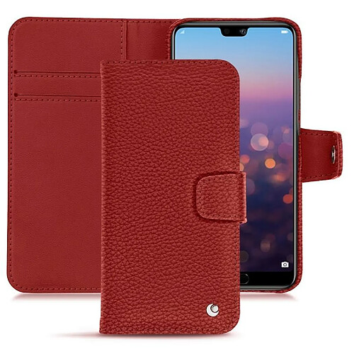 Housse cuir Huawei P20 Pro - Rabat portefeuille - Tomate ( Pantone #a61715 ) - NOREVE