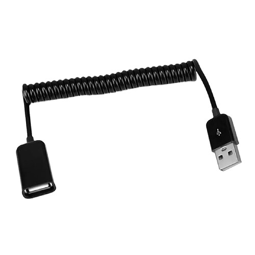 Câble Mâle USB Vers USB Femelle 2.0 Type A Câble Rétractable à Ressort D'extension 1M