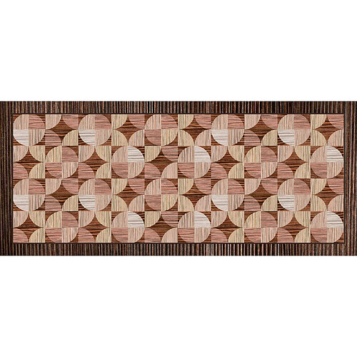 Alter Tapis de couloir, 100% Made in Italy, Tapis antitache avec impression numérique, Tapis antidérapant et lavable, Modèle géométrique - Alessandro, cm 200x65