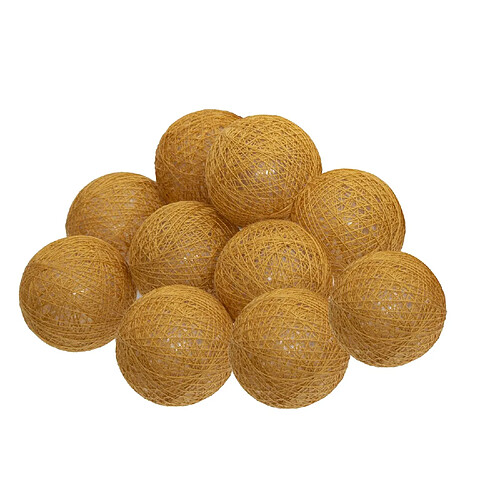 Atmosphera, Createur D'Interieur Guirlande LED 10 boules - Orange ocre