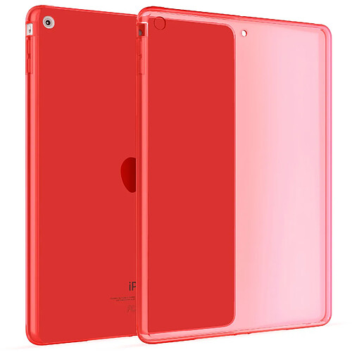 OKULI Transparent Étui Silicone Coque Housse Case Cover pour Apple iPad Air 1 en Rouge