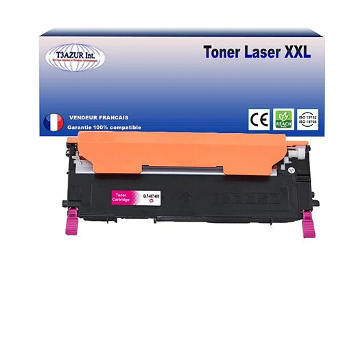 Toner Laser compatible Samsung CLP321, CLP325 (CLT-M4072S) Magenta - 1 000 pages - T3AZUR