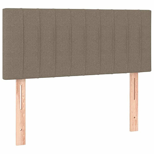 Maison Chic Tête de lit moderne pour chambre - Décoration de lit Taupe 100x5x78/88 cm Tissu -MN98596