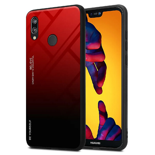 Cadorabo Coque Huawei P20 LITE 2018 / NOVA 3E Etui en Rouge