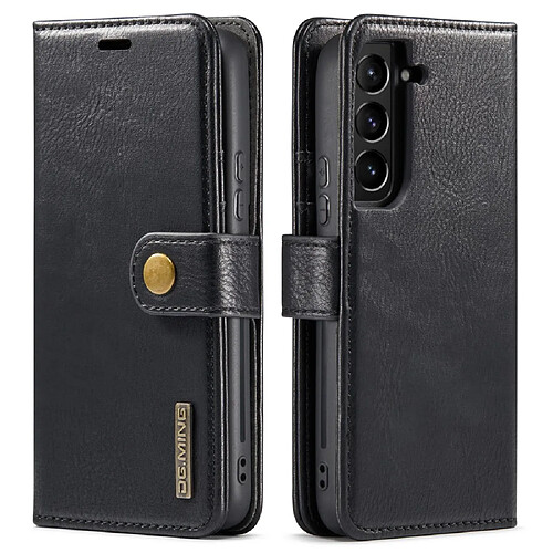 Etui en PU DG.MING détachable 2 en 1 noir pour votre Samsung Galaxy S22 5G