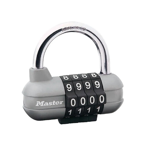 MASTER LOCK Cadenas a combinaison programmable 64mm - Pour vestiaire de sport, casier d'école